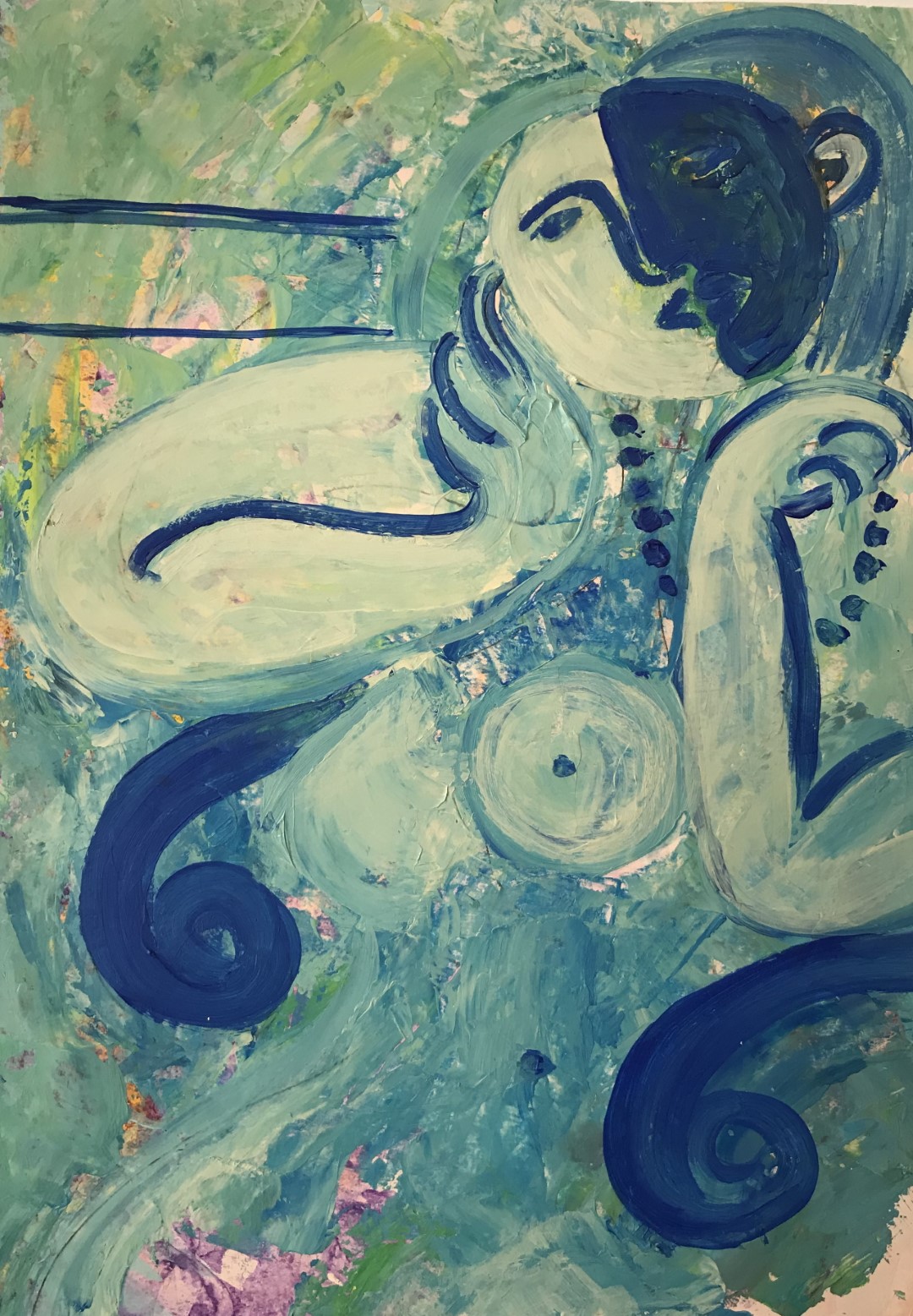 Nude Woman in Armchair